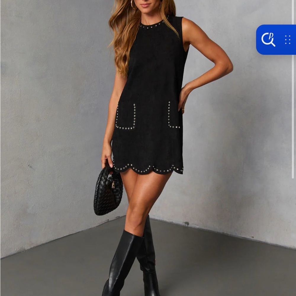 VICI Elegant Black Sleeveless Dress